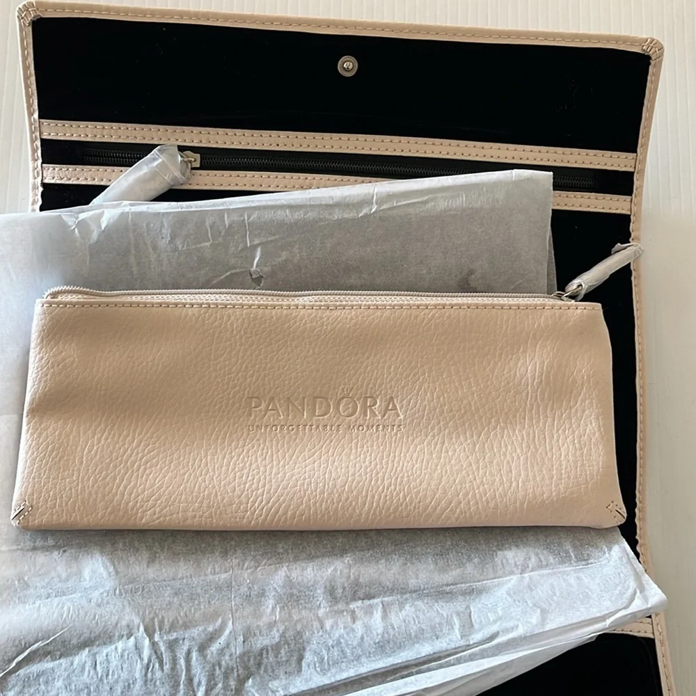 Limited Edition Pandora Unforgettable Moments Pink Jewelry Organizer Travel Case - Picture 2 of 11